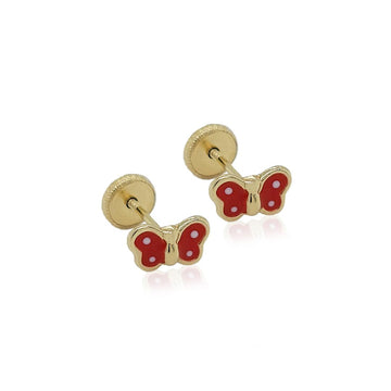 Red Enamel Butterfly