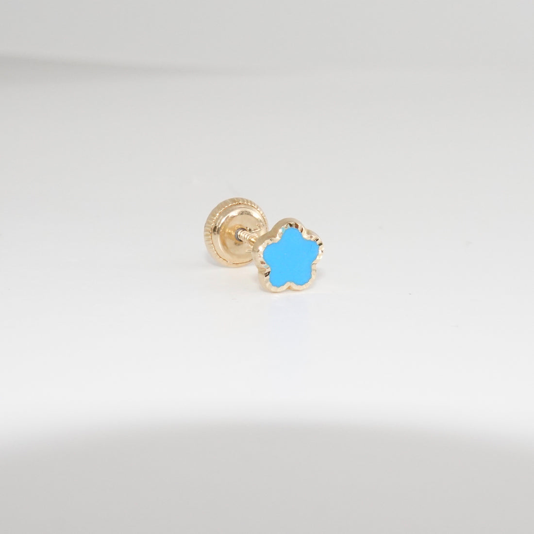 Flat Flower with enamel